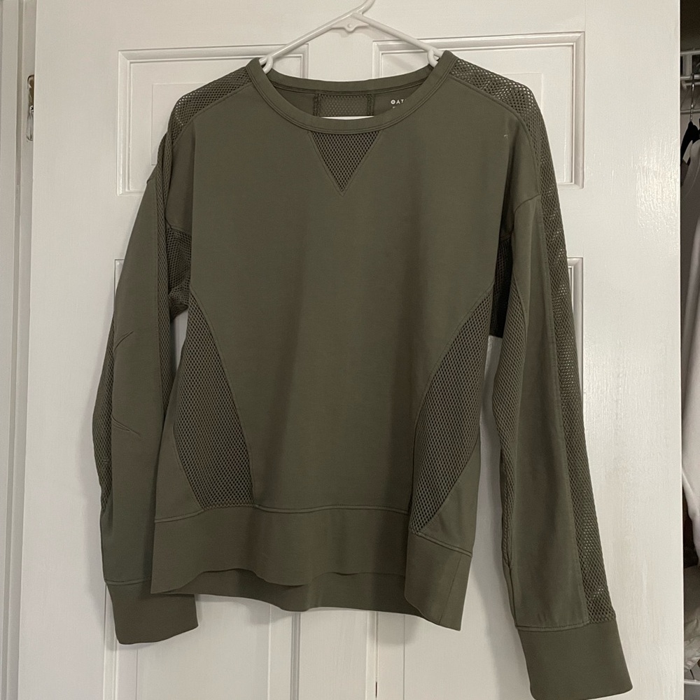 Green Athleta Long-Sleeve